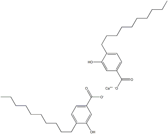 Bis(4-decyl-3-hydroxybenzoic acid)calcium salt 구조식 이미지