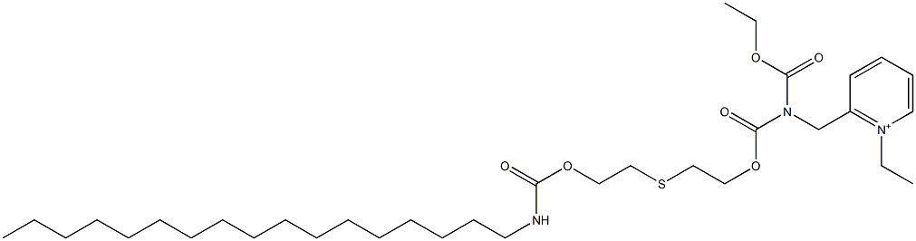 1-Ethyl-2-[N-ethoxycarbonyl-N-[2-[2-(heptadecylcarbamoyloxy)ethylthio]ethoxycarbonyl]aminomethyl]pyridinium Structure