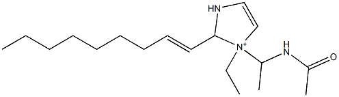 1-[1-(Acetylamino)ethyl]-1-ethyl-2-(1-nonenyl)-4-imidazoline-1-ium Structure
