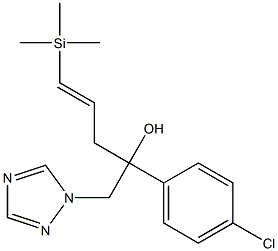 1-(4-Chlorophenyl)-1-[(E)-3-(trimethylsilyl)-2-propenyl]-2-(1H-1,2,4-triazol-1-yl)ethanol Structure