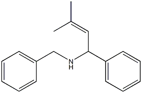 N-Benzyl-3-methyl-1-phenyl-2-buten-1-amine 구조식 이미지