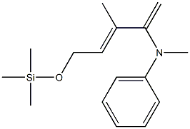 N-Methyl-N-[(E)-1-methylene-2-methyl-4-(trimethylsilyl)oxy-2-butenyl]aniline Structure