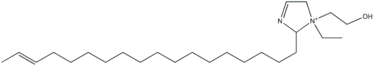 1-Ethyl-1-(2-hydroxyethyl)-2-(16-octadecenyl)-3-imidazoline-1-ium Structure