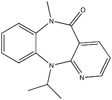 6,11-Dihydro-11-isopropyl-6-methyl-5H-pyrido[2,3-b][1,5]benzodiazepin-5-one Structure