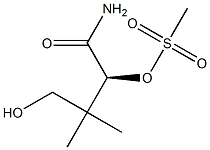 [S,(-)]-4-Hydroxy-3,3-dimethyl-2-methylsulfonyloxybutyramide 구조식 이미지