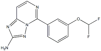 2-Amino-5-[3-difluoromethoxyphenyl][1,2,4]triazolo[1,5-c]pyrimidine Structure