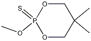 2-Methoxy-5,5-dimethyl-1,3,2-dioxaphosphorinane-2-thione Structure