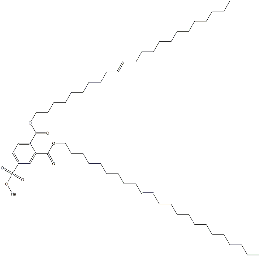 4-(Sodiosulfo)phthalic acid di(10-tricosenyl) ester Structure