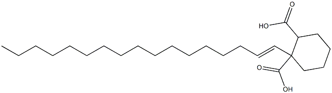 Cyclohexane-1,2-dicarboxylic acid hydrogen 1-(1-heptadecenyl) ester 구조식 이미지