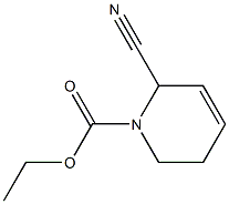 2-Cyano-1,2,5,6-tetrahydropyridine-1-carboxylic acid ethyl ester Structure