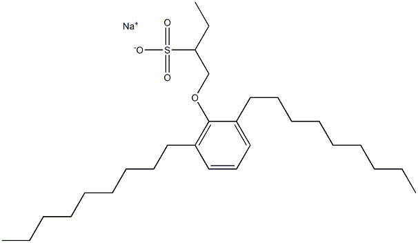 1-(2,6-Dinonylphenoxy)butane-2-sulfonic acid sodium salt Structure