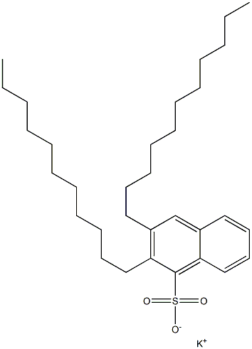 2,3-Diundecyl-1-naphthalenesulfonic acid potassium salt Structure