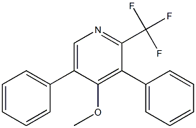 2-Trifluoromethyl-4-methoxy-3,5-diphenylpyridine 구조식 이미지