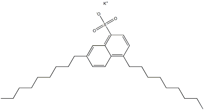 4,7-Dinonyl-1-naphthalenesulfonic acid potassium salt Structure