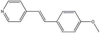 4-[2-[4-Methoxyphenyl]ethenyl]pyridine 구조식 이미지