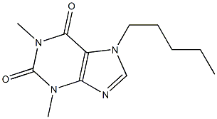 1,3-Dimethyl-7-amylxanthine Structure