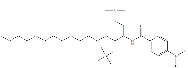 N-[1,3-Bis(trimethylsilyloxy)hexadecan-2-yl]-4-nitrobenzamide 구조식 이미지