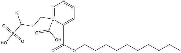 Phthalic acid 1-decyl 2-(3-potassiosulfopropyl) ester Structure