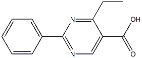 2-Phenyl-4-ethylpyrimidine-5-carboxylic acid Structure