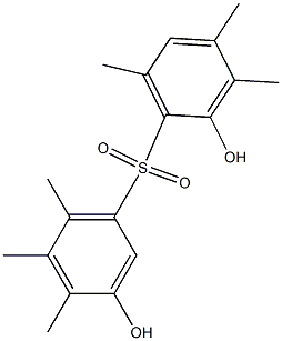 2,3'-Dihydroxy-3,4,4',5',6,6'-hexamethyl[sulfonylbisbenzene] Structure