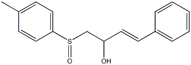 (E)-1-(p-Tolylsulfinyl)-4-phenyl-3-buten-2-ol 구조식 이미지