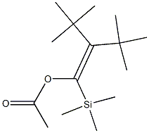 2-tert-Butyl-3,3-dimethyl-1-trimethylsilyl-1-buten-1-ol acetate 구조식 이미지
