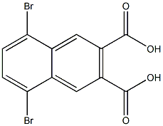 5,8-Dibromonaphthalene-2,3-dicarboxylic acid Structure