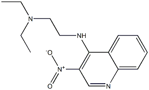 3-Nitro-4-(2-diethylaminoethyl)aminoquinoline Structure