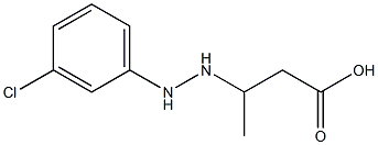 3-[2-(m-Chlorophenyl)hydrazino]butyric acid Structure