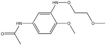 4'-Methoxy-3'-(2-methoxyethoxyamino)acetanilide 구조식 이미지