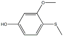 3-Methoxy-4-(methylthio)phenol 구조식 이미지