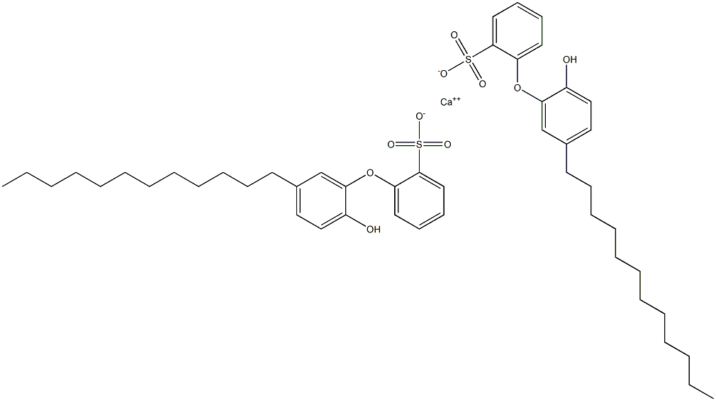 Bis(2'-hydroxy-5'-dodecyl[oxybisbenzene]-2-sulfonic acid)calcium salt 구조식 이미지