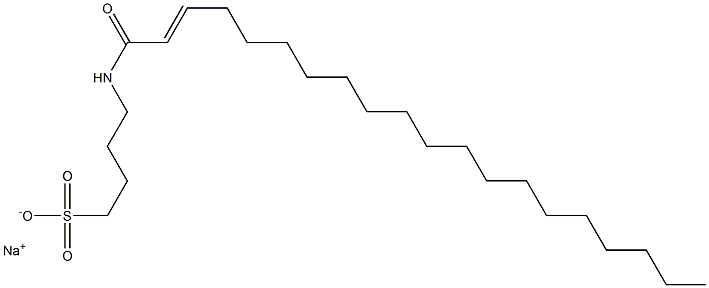 4-(2-Icosenoylamino)-1-butanesulfonic acid sodium salt Structure