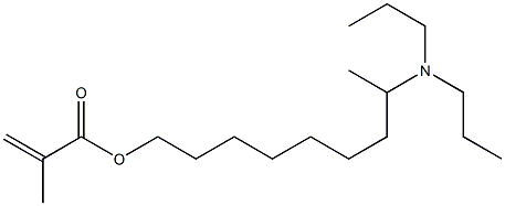 Methacrylic acid 8-(dipropylamino)nonyl ester Structure