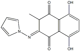 2-Pyrrolizino-5,8-dihydroxy-3-methylnaphthalene-1,4-dione Structure