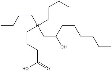 N-(3-Carboxypropyl)-N,N-dibutyl-2-hydroxy-1-octanaminium 구조식 이미지