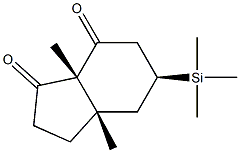 (1R,4S,6S)-1,6-Dimethyl-4-trimethylsilylbicyclo[4.3.0]nonane-2,9-dione Structure