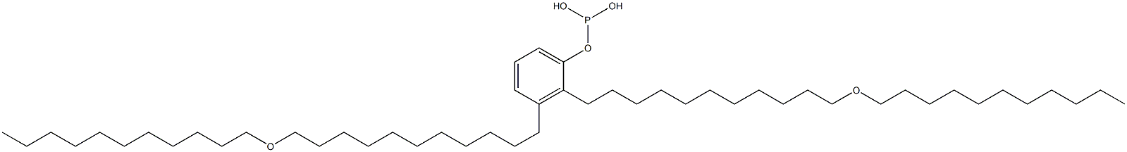 Phosphorous acid bis[11-(undecyloxy)undecyl]phenyl ester Structure