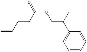 4-Pentenoic acid 2-phenylpropyl ester Structure