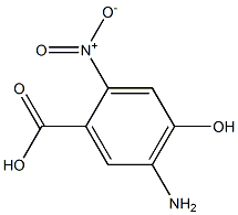 5-Amino-4-hydroxy-2-nitrobenzoic acid 구조식 이미지