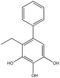 4-Ethyl-5-phenylbenzene-1,2,3-triol 구조식 이미지