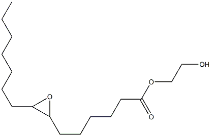 7,8-Epoxypentadecanoic acid 2-hydroxyethyl ester 구조식 이미지