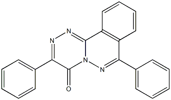 3,7-Diphenyl-4H-[1,2,4]triazino[3,4-a]phthalazin-4-one 구조식 이미지