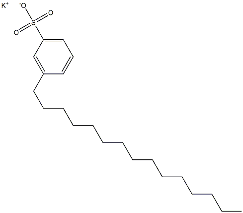 3-Pentadecylbenzenesulfonic acid potassium salt 구조식 이미지