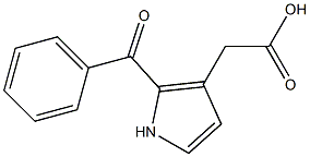 (2-Benzoyl-1H-pyrrol-3-yl)acetic acid 구조식 이미지