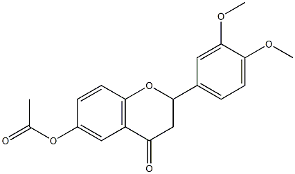 6-Acetoxy-3',4'-dimethoxyflavanone Structure