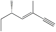 (3E,5S)-3,5-Dimethyl-3-hepten-1-yne 구조식 이미지