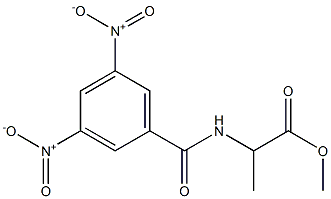 N-(1-Methoxycarbonylethyl)-3,5-dinitrobenzamide 구조식 이미지