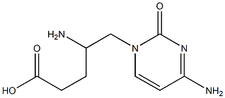 5-[(4-Amino-1,2-dihydro-2-oxopyrimidin)-1-yl]-4-aminopentanoic acid Structure