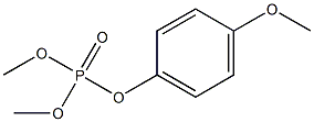 Phosphoric acid dimethyl 4-methoxyphenyl ester Structure